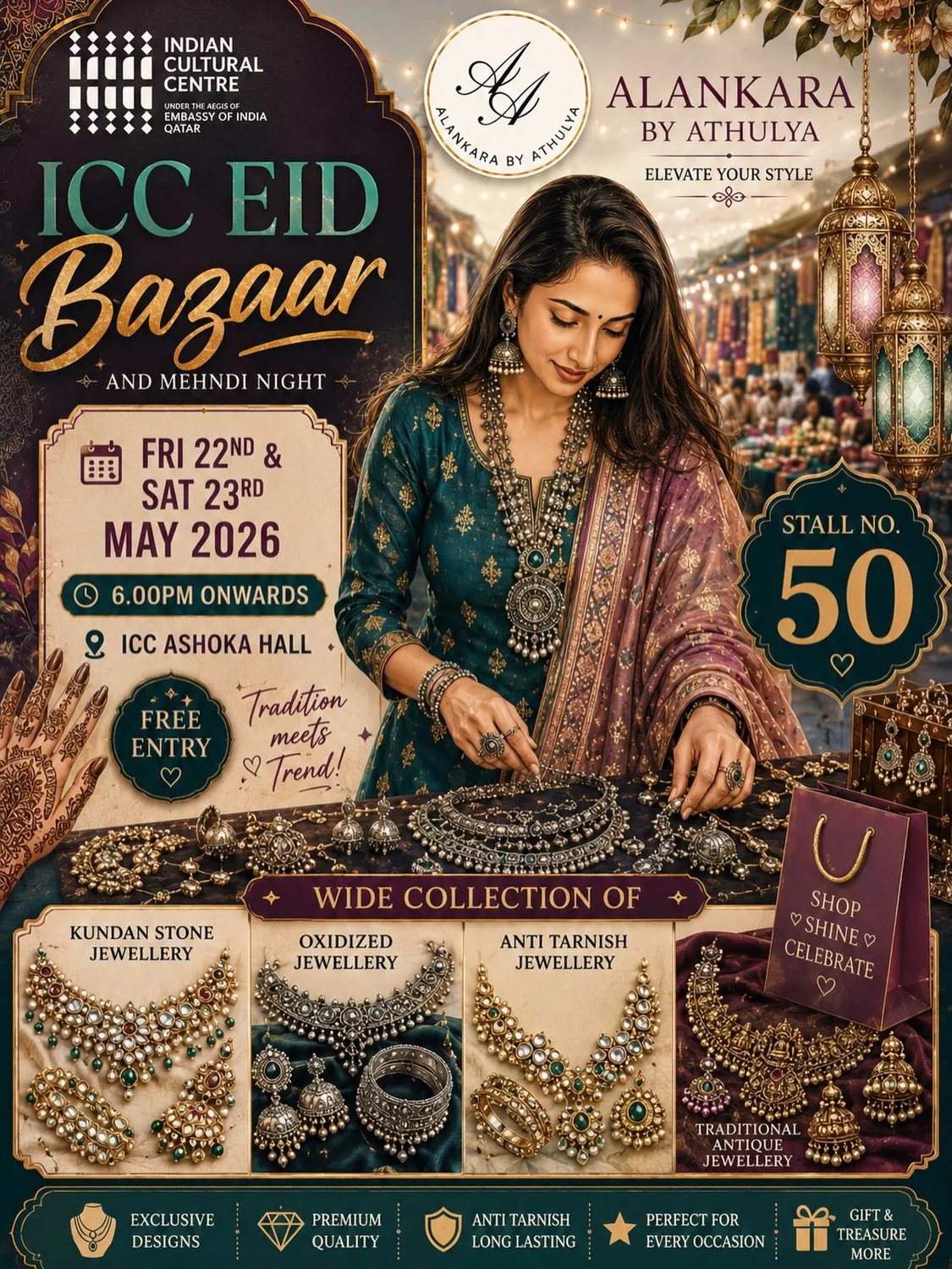 Alankara ICC Eid Bazaar announcement in Doha