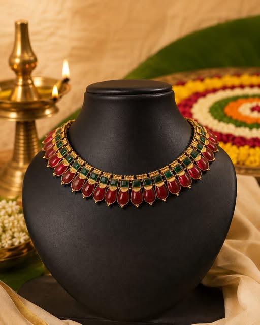 Alankara beaded neckwear and necklace shared on August 12, 2026